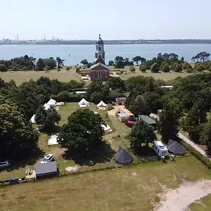 Bell Tent Glamping At Royal Victoria Country Park Luxury tent Southampton